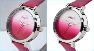 Photo retouching services sample image for oasis analog watch retouching done by- Clipping Path Product team.