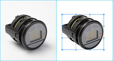Applied crop-resize technique in Photoshop to sample-image-for-camera-lens done by- Clipping Path Product.